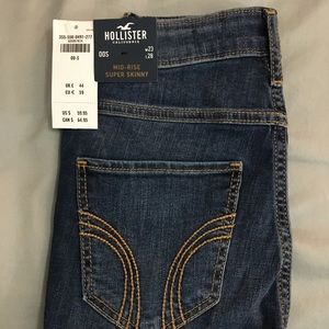 New Hollister Mid - Rise Super Skinny Jeans